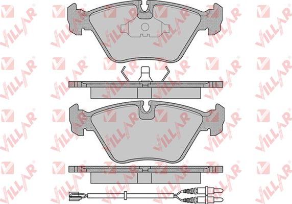 Villar 626.0985 - Bremžu uzliku kompl., Disku bremzes www.autospares.lv