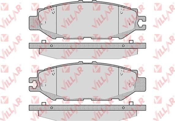 Villar 626.0939 - Bremžu uzliku kompl., Disku bremzes www.autospares.lv