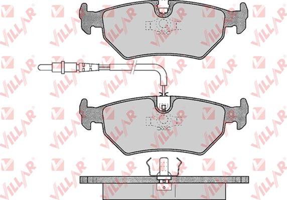 Villar 626.0497 - Тормозные колодки, дисковые, комплект www.autospares.lv