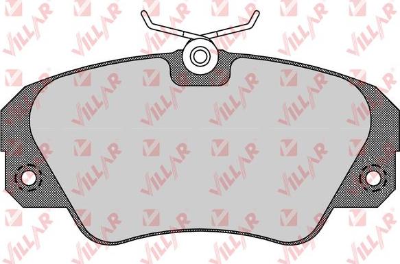 Villar 626.0449 - Brake Pad Set, disc brake www.autospares.lv