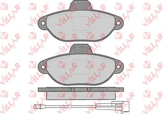 Villar 626.0462 - Brake Pad Set, disc brake www.autospares.lv