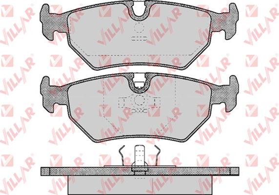 Villar 626.0418 - Brake Pad Set, disc brake www.autospares.lv