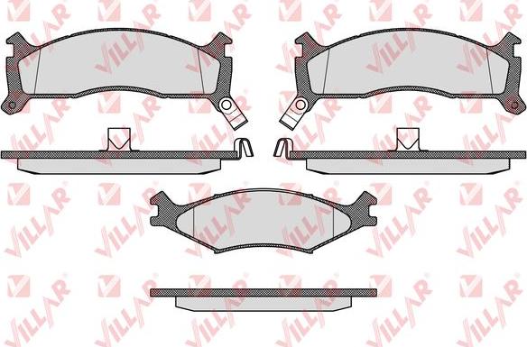 Villar 626.0426 - Тормозные колодки, дисковые, комплект www.autospares.lv