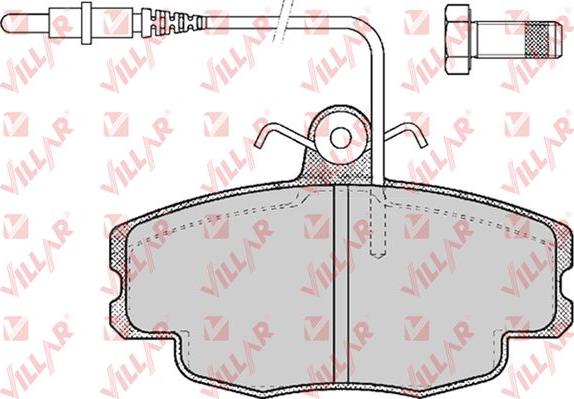 Villar 626.0422 - Brake Pad Set, disc brake www.autospares.lv