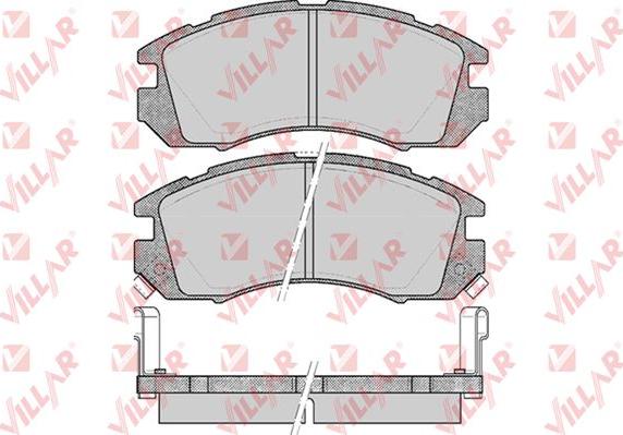 Villar 626.0546 - Тормозные колодки, дисковые, комплект www.autospares.lv