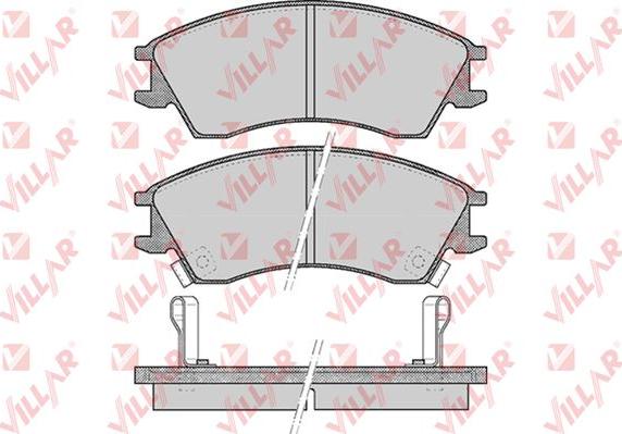 Villar 626.0543 - Bremžu uzliku kompl., Disku bremzes www.autospares.lv