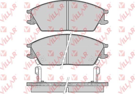 Villar 626.0542 - Bremžu uzliku kompl., Disku bremzes www.autospares.lv