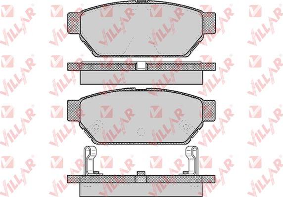 Villar 626.0547 - Тормозные колодки, дисковые, комплект www.autospares.lv