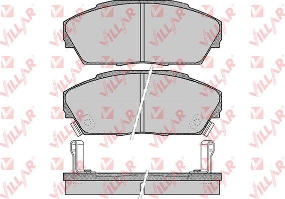 Villar 626.0555 - Bremžu uzliku kompl., Disku bremzes www.autospares.lv