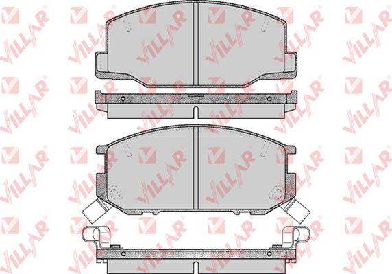 Villar 626.0553 - Brake Pad Set, disc brake www.autospares.lv