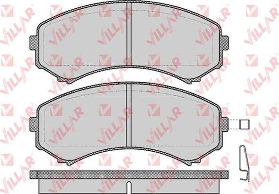 Villar 626.0569 - Brake Pad Set, disc brake www.autospares.lv