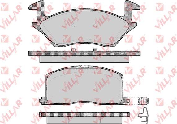 Villar 626.0560 - Тормозные колодки, дисковые, комплект www.autospares.lv