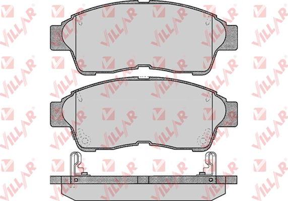 Villar 626.0561 - Тормозные колодки, дисковые, комплект www.autospares.lv