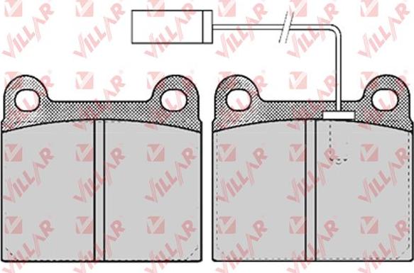 Villar 626.0562 - Brake Pad Set, disc brake www.autospares.lv