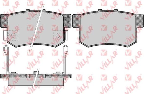 Villar 626.0508 - Тормозные колодки, дисковые, комплект www.autospares.lv