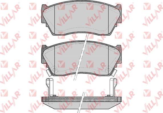 Villar 626.0520 - Brake Pad Set, disc brake www.autospares.lv