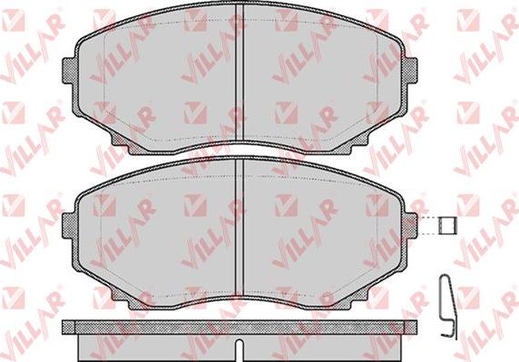 Villar 626.0570 - Тормозные колодки, дисковые, комплект www.autospares.lv