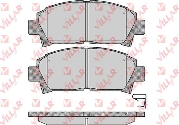 Villar 626.0573 - Bremžu uzliku kompl., Disku bremzes autospares.lv