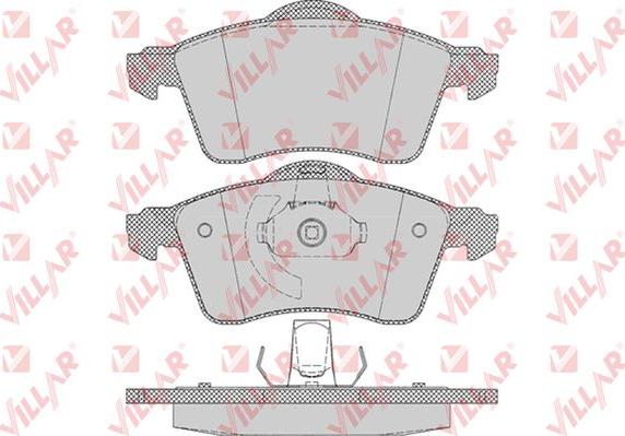 Villar 626.0645 - Bremžu uzliku kompl., Disku bremzes autospares.lv