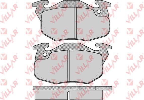 Villar 626.0642 - Bremžu uzliku kompl., Disku bremzes autospares.lv