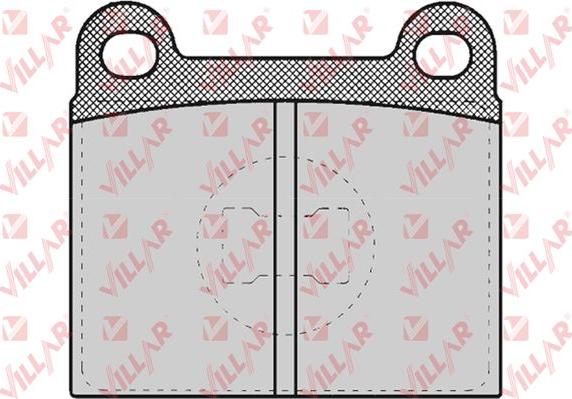 Villar 626.0659 - Brake Pad Set, disc brake www.autospares.lv