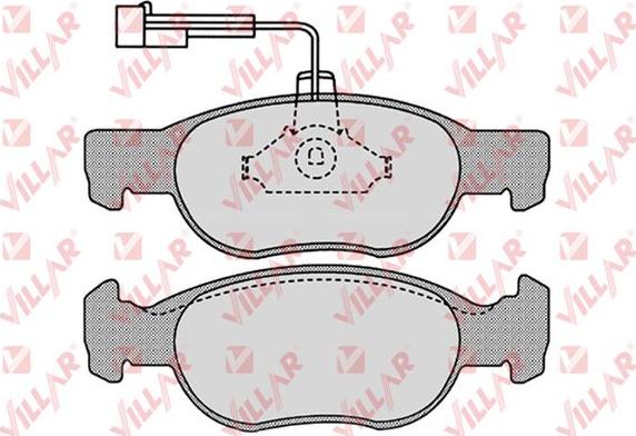 Villar 626.0652 - Brake Pad Set, disc brake www.autospares.lv