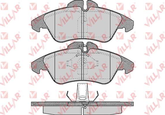 Villar 626.0608 - Тормозные колодки, дисковые, комплект www.autospares.lv