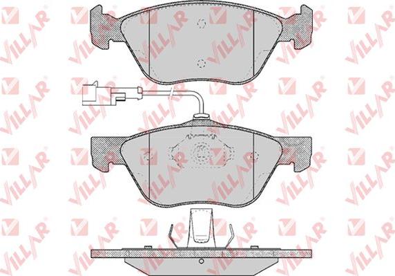 Villar 626.0614 - Brake Pad Set, disc brake www.autospares.lv