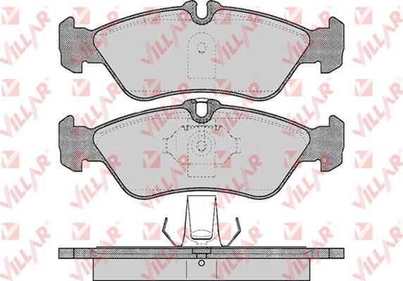 Villar 626.0610 - Тормозные колодки, дисковые, комплект www.autospares.lv