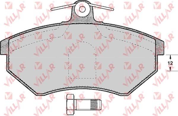 Villar 626.0613 - Brake Pad Set, disc brake www.autospares.lv