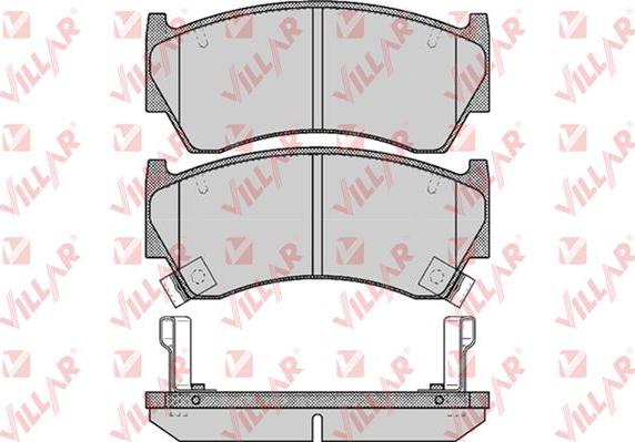 Villar 626.0617 - Bremžu uzliku kompl., Disku bremzes www.autospares.lv