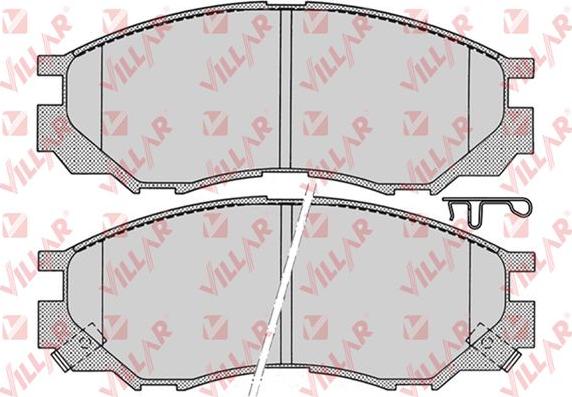 Villar 626.0686 - Brake Pad Set, disc brake www.autospares.lv