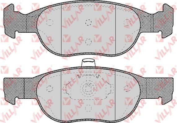 Villar 626.0688 - Brake Pad Set, disc brake www.autospares.lv