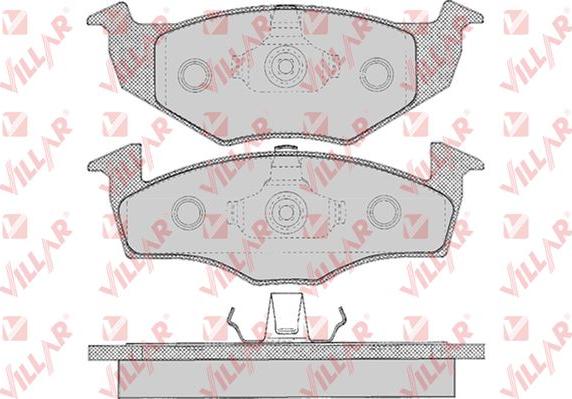 Villar 626.0627 - Brake Pad Set, disc brake www.autospares.lv