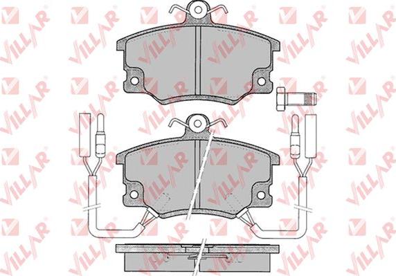 Villar 626.0096 - Bremžu uzliku kompl., Disku bremzes autospares.lv