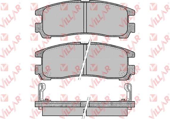 Villar 626.0043 - Bremžu uzliku kompl., Disku bremzes www.autospares.lv