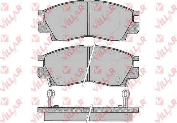 Villar 626.0042 - Bremžu uzliku kompl., Disku bremzes www.autospares.lv