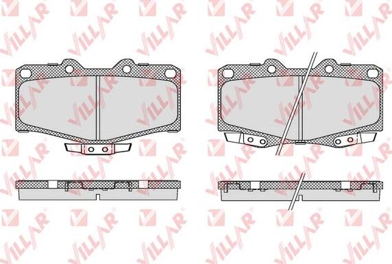 Villar 626.0058 - Brake Pad Set, disc brake www.autospares.lv