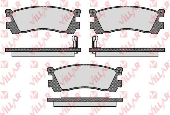 Villar 626.0038 - Bremžu uzliku kompl., Disku bremzes autospares.lv