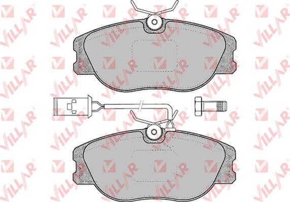 Villar 626.0032 - Brake Pad Set, disc brake www.autospares.lv