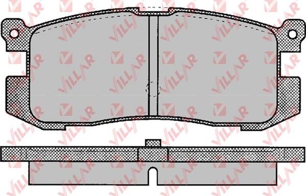 Villar 626.0037 - Bremžu uzliku kompl., Disku bremzes www.autospares.lv