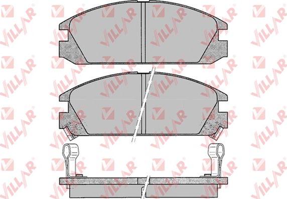 Villar 626.0073 - Тормозные колодки, дисковые, комплект www.autospares.lv