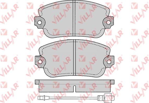 Villar 626.0145 - Bremžu uzliku kompl., Disku bremzes autospares.lv