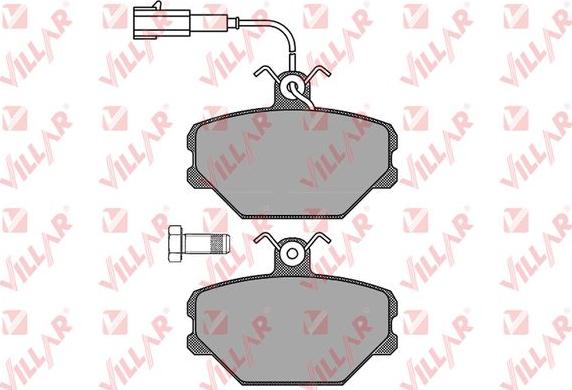 Villar 626.0102 - Тормозные колодки, дисковые, комплект www.autospares.lv