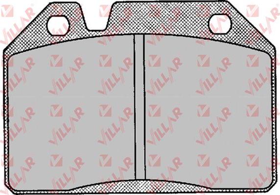 Villar 626.0123 - Brake Pad Set, disc brake www.autospares.lv