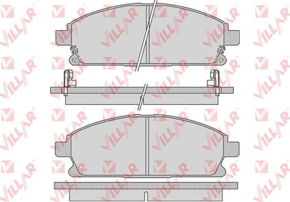 Villar 626.0846 - Bremžu uzliku kompl., Disku bremzes autospares.lv