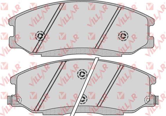 Villar 626.0859 - Bremžu uzliku kompl., Disku bremzes www.autospares.lv