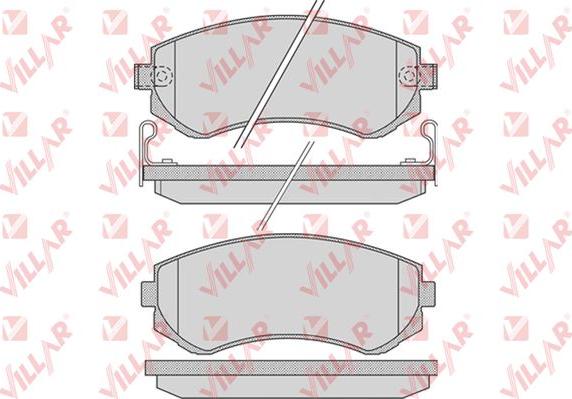 Villar 626.0856 - Bremžu uzliku kompl., Disku bremzes autospares.lv