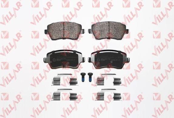 Villar 626.0867K - Brake Pad Set, disc brake www.autospares.lv