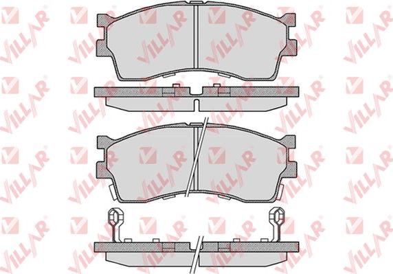 Villar 626.0809 - Тормозные колодки, дисковые, комплект www.autospares.lv